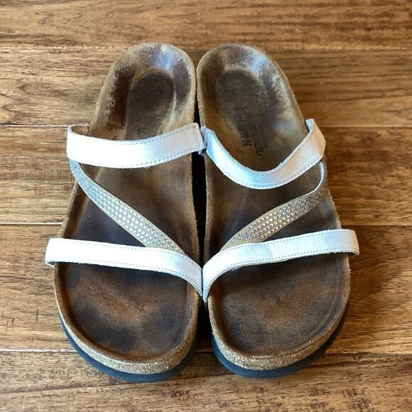 NAOT Hawaii Rhinestone Strappy Slide Sandals Size 41 - Picture 3 of 10